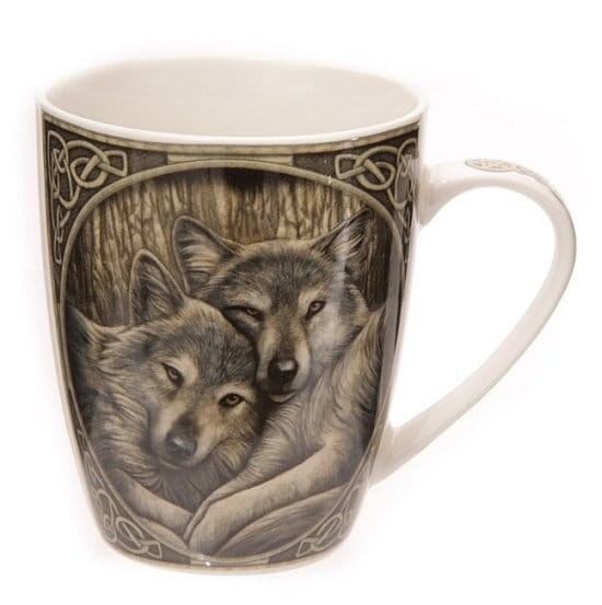 Wilki - porcelanowy kubek z nadrukiem projekt: Lisa Parker