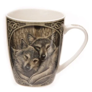 Wilki - porcelanowy kubek z nadrukiem projekt: Lisa Parker
