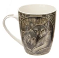Wilki - porcelanowy kubek z nadrukiem projekt: Lisa Parker