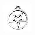 Odwrócony Pentagram, seria: Pentagramy - naszyjnik