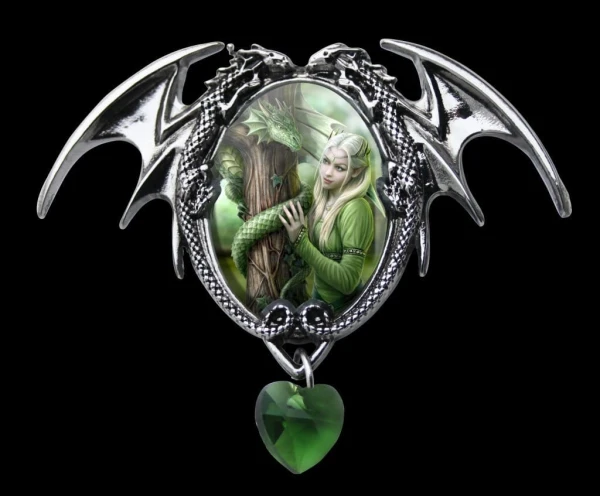kamea Smok "Pokrewne Dusze" - seria: Enchanted Cameos Anne Stokes