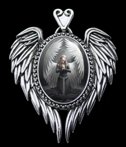 kamea Anioł "Prayer For The Fallen" - seria: Enchanted Cameos Anne Stokes