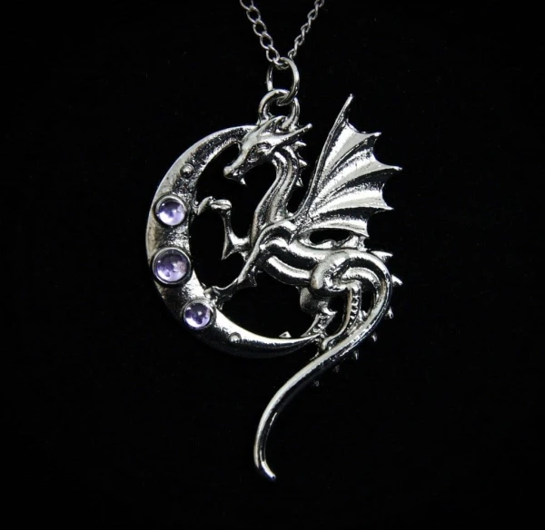 Luna Dragon - naszyjnik Smok na Księżycu