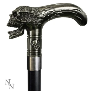 Xenocane - elegancka metalowa laska do podpierania z czaszką
