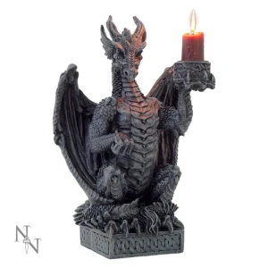 Smok "Strażnik Światła" - świecznik na 1 świeczkę