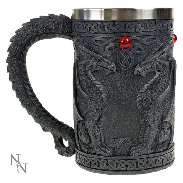 Black Wing - duży kufel ze smokami