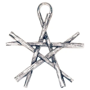 Pentagram z Różdżek, seria: Pentagramy - naszyjnik