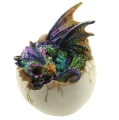 Smocze Jajo i Kolorowe Smoczątko - figurka fantasy