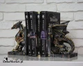 Dracus Machina - podpórki do książek ze smokiem steampunk