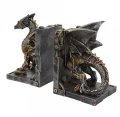 Dracus Machina - podpórki do książek ze smokiem steampunk