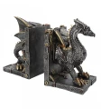 Dracus Machina - podpórki do książek ze smokiem steampunk