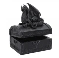 Czarny Smok "Sacred Keeper" - szkatułka ze smokiem