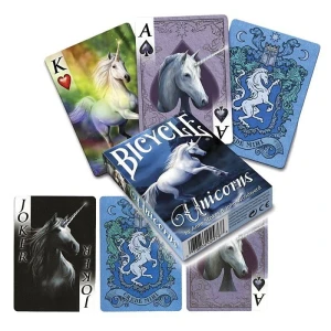 Jednorożce "Unicorns" - klasyczne karty do gry projektu Anne Stokes