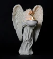 świecznik Gotycki Anioł jasny 24cm