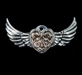 broszka Serce Walkirii - seria: Steampunk "Engineerium" Anne Stokes