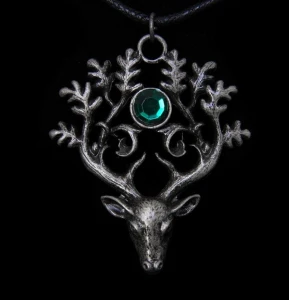 Jeleń Władca Lasu, seria: The Greenwood - wisiorek, amulet ochronny