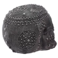 Czaszka ozdobiona koralikami duża - figurka wys. 14cm