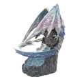 Błękitny Smok - kominek podgrzewacz do olejków wys. 24 cm