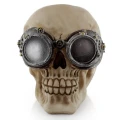 Czaszka w Stalowych Goglach - figurka w stylu steampunk