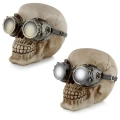Czaszka w Stalowych Goglach - figurka w stylu steampunk