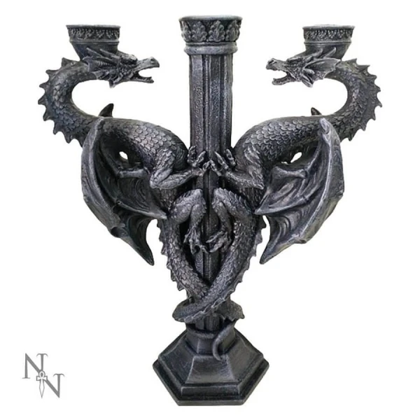 Dwa Smoki "Dragon's Altar" - świecznik na 3 świeczki stołowe