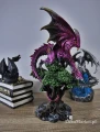 Fioletowy Smok na Drzewie - figurka wys.31cm