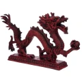 Czerwony Chiński Smok - figurka długość 33cm