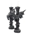 Smoki "Strażnicy Światła" - komplet 2 świeczników wys. 28cm