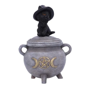Kot na Magicznym Kociołku Czarownicy "Kitty's Brew" - szkatułka