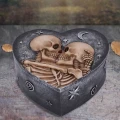 Zakochane Szkielety Star Crossed Lovers - szkatułka w kształcie serca
