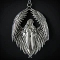Gotycki Anioł naszyjnik Anioł "Prayer For The Fallen" - seria: Carpe Noctum Anne Stokes, talizman amulet pomyślność dzięki przyjaźni
