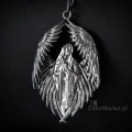 Gotycki Anioł naszyjnik Anioł "Prayer For The Fallen" - seria: Carpe Noctum Anne Stokes, talizman amulet pomyślność dzięki przyjaźni
