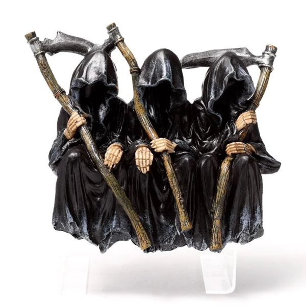 Mroczny Żniwiarz - trzy postaci, figurki gothic mroczna dekoracja