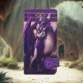 Anioł i Fioletowy Smok "Dragona Sanctuary" magiczny portfel z obrazkiem Nemesis Now