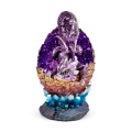 figurka w stylu fantasy - Fioletowy Smok wykluwający się z jaja, smocze jajo