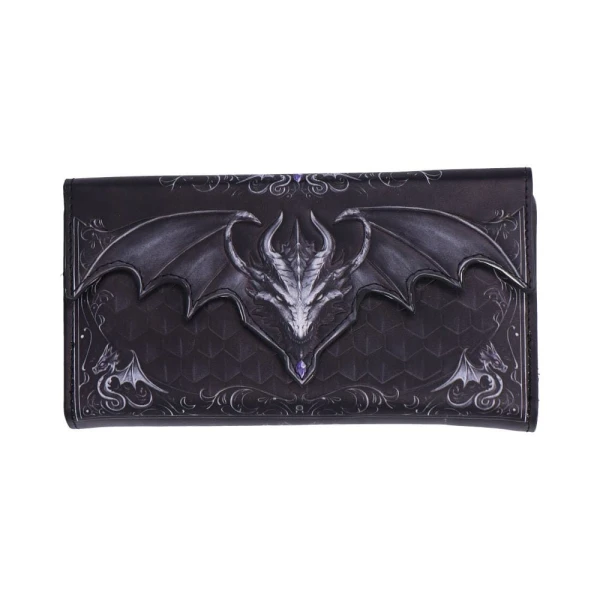 Smocze Łuski Dragon Scale portfel z czarnym smokiem